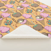 Couverture Sherpa Motif crème glacée | motif Lollies | lollipop 26 (3/4)