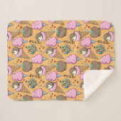 Couverture Sherpa Motif crème glacée | motif Lollies | lollipop 26 (Devant (Horizontal))