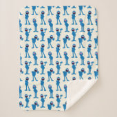 Couverture Sherpa Motif Cute Grover (Devant)