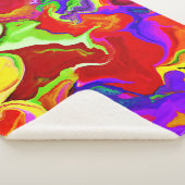 Couverture Sherpa Motif d'abstractions colorées (3/4)