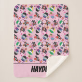 Couverture Sherpa Motif d'action Chibi Super Villain (Devant)