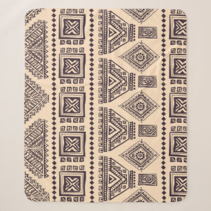 Couverture Sherpa Motif d'affaires tribal, ethnique, vintage