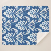 Couverture Sherpa Motif damassé incolore (Devant (Horizontal))