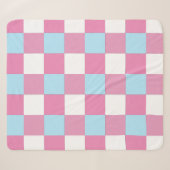 Couverture Sherpa Motif damier (Devant (Horizontal))