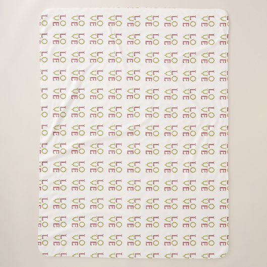 Couverture Sherpa Motif d'amour (Devant)