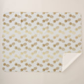 Couverture Sherpa Motif d'ananas (Devant (Horizontal))
