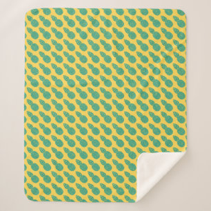 Couverture Sherpa Motif d'ananas