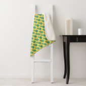 Couverture Sherpa Motif d'ananas (En situation)