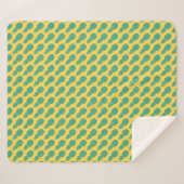 Couverture Sherpa Motif d'ananas (Devant (Horizontal))
