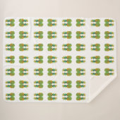 Couverture Sherpa MOTIF d'ananas à paire CUTE (Devant (Horizontal))