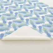 Couverture Sherpa Motif d'ananas tropical Pastel (3/4)