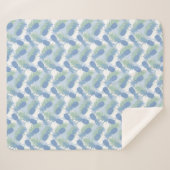 Couverture Sherpa Motif d'ananas tropical Pastel (Devant (Horizontal))