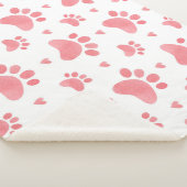 Couverture Sherpa Motif d'aquarelle Cat Paws (3/4)