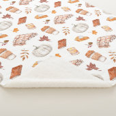 Couverture Sherpa Motif d'aquarelle confortable Autumn Essentials (3/4)
