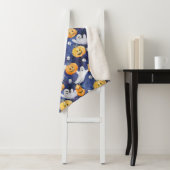Couverture Sherpa Motif d'aquarelle Halloween (En situation)