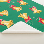 Couverture Sherpa Motif d'aquarelle transparente avec cloche  (3/4)