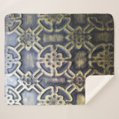 Couverture Sherpa Motif d'art tribal africain (Devant (Horizontal))