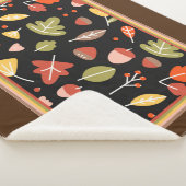 Couverture Sherpa Motif d'automne coloré (3/4)