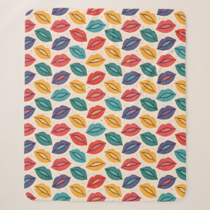 Couverture Sherpa Motif de baiser