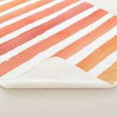 Couverture Sherpa Motif de bande d'aquarelle solaire (3/4)