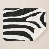 Couverture Sherpa Motif de bandes d'impression Zebra (Devant (Horizontal))
