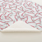 Couverture Sherpa Motif de baseballs en couche (3/4)