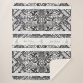 Couverture Sherpa Motif de BATIK moderne (Devant)