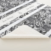 Couverture Sherpa Motif de BATIK moderne (3/4)