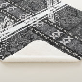 Couverture Sherpa Motif de BATIK moderne (3/4)