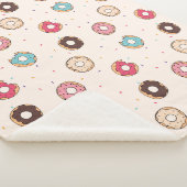 Couverture Sherpa Motif de beignets sucrés (3/4)