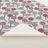 Couverture Sherpa Motif de bonbons | motif Lollies | lollipop 8 (3/4)