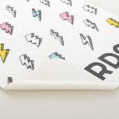 Couverture Sherpa Motif de boulon de foudre à doodle mignon (3/4)