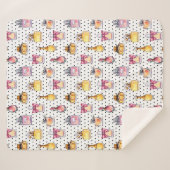 Couverture Sherpa Motif de bouteille de Parfum (Devant (Horizontal))