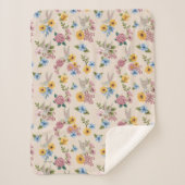 Couverture Sherpa Motif de broderie florale BUGS BUNNY™ (Devant)