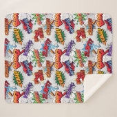 Couverture Sherpa Motif de bulle Superhero (Devant (Horizontal))