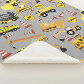 Couverture Sherpa Motif de camions de construction (3/4)