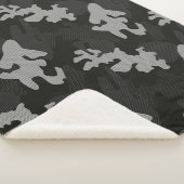 Couverture Sherpa Motif de camouflage noir (3/4)