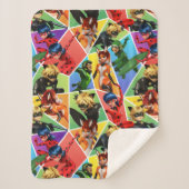 Couverture Sherpa Motif de caractères couleur miquille (Devant)