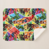 Couverture Sherpa Motif de caractères couleur miquille (Devant (Horizontal))