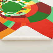Couverture Sherpa Motif de cercles abstraits (3/4)