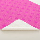Couverture Sherpa Motif de cercles roses chauds (3/4)