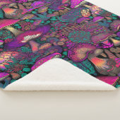 Couverture Sherpa Motif de champignon psychédélique Trippy (3/4)