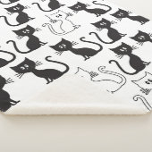 Couverture Sherpa Motif de chatons (3/4)