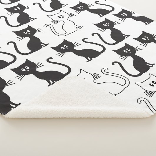 Couverture Sherpa Motif de chatons (3/4)