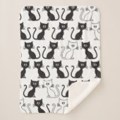 Couverture Sherpa Motif de chatons (Devant)