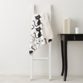 Couverture Sherpa Motif de chatons (En situation)