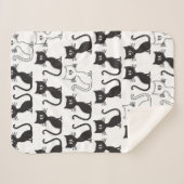 Couverture Sherpa Motif de chatons (Devant (Horizontal))