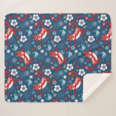 Couverture Sherpa Motif de chats mignons (Devant (Horizontal))
