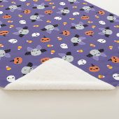 Couverture Sherpa Motif de chauve-souris d'Halloween (3/4)