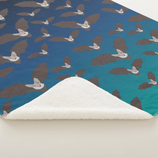 Couverture Sherpa Motif de chauve-souris Éffrayant (3/4)